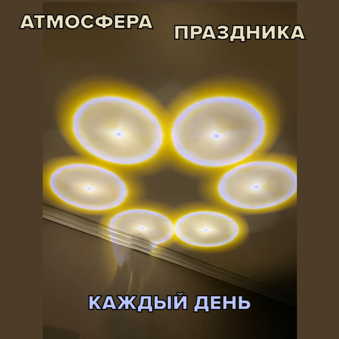 Светильник-ночник космический шар "Луна", малый d 6 см, стеклянный плафон — фото 1