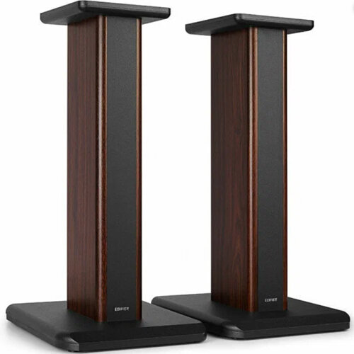 Напольная стойка подставка для акустических систем Edifier SS03 высота 65см - отделка тёмным деревом