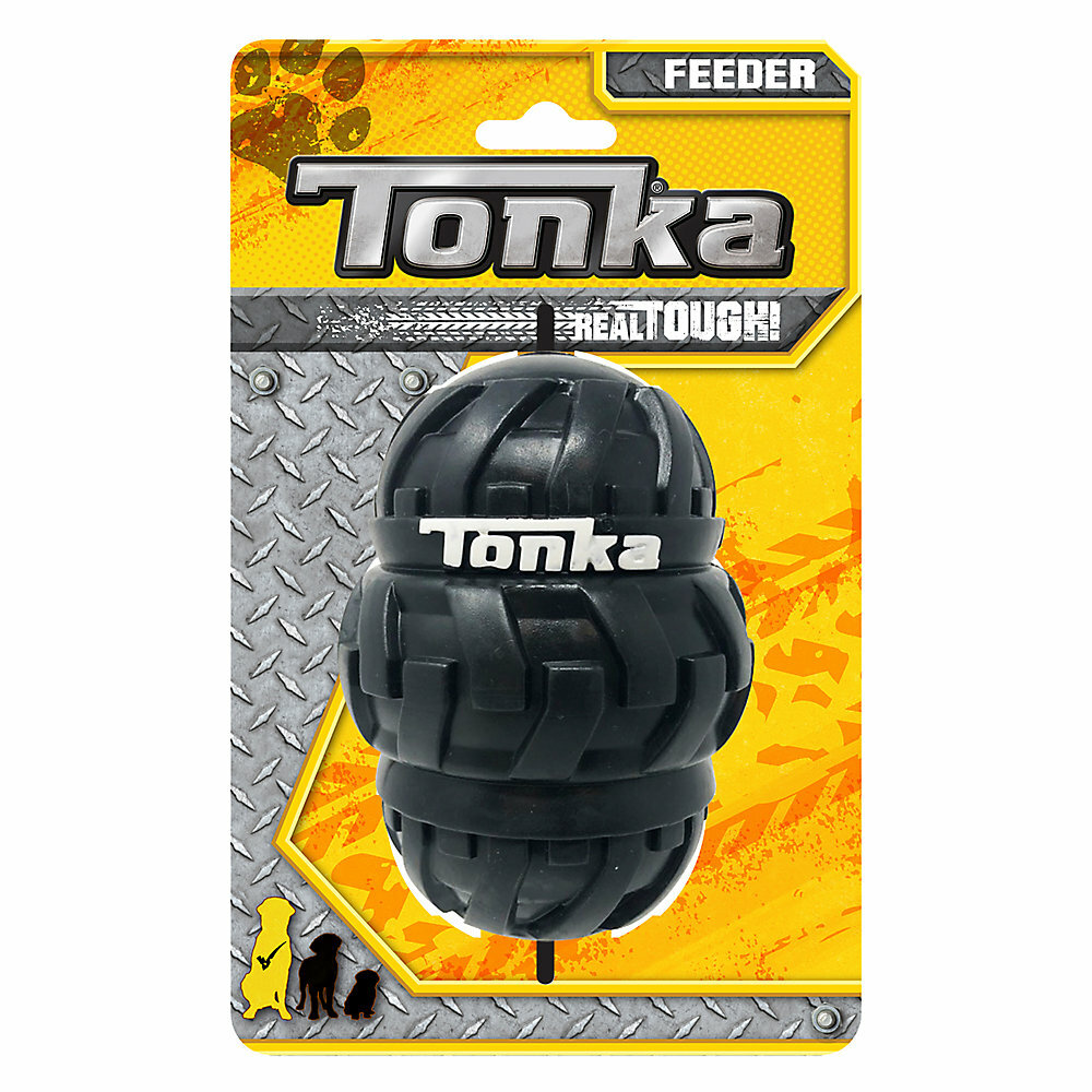 Tonka игрушка-дозатор для лакомств тройной для собак 9 см, Черный