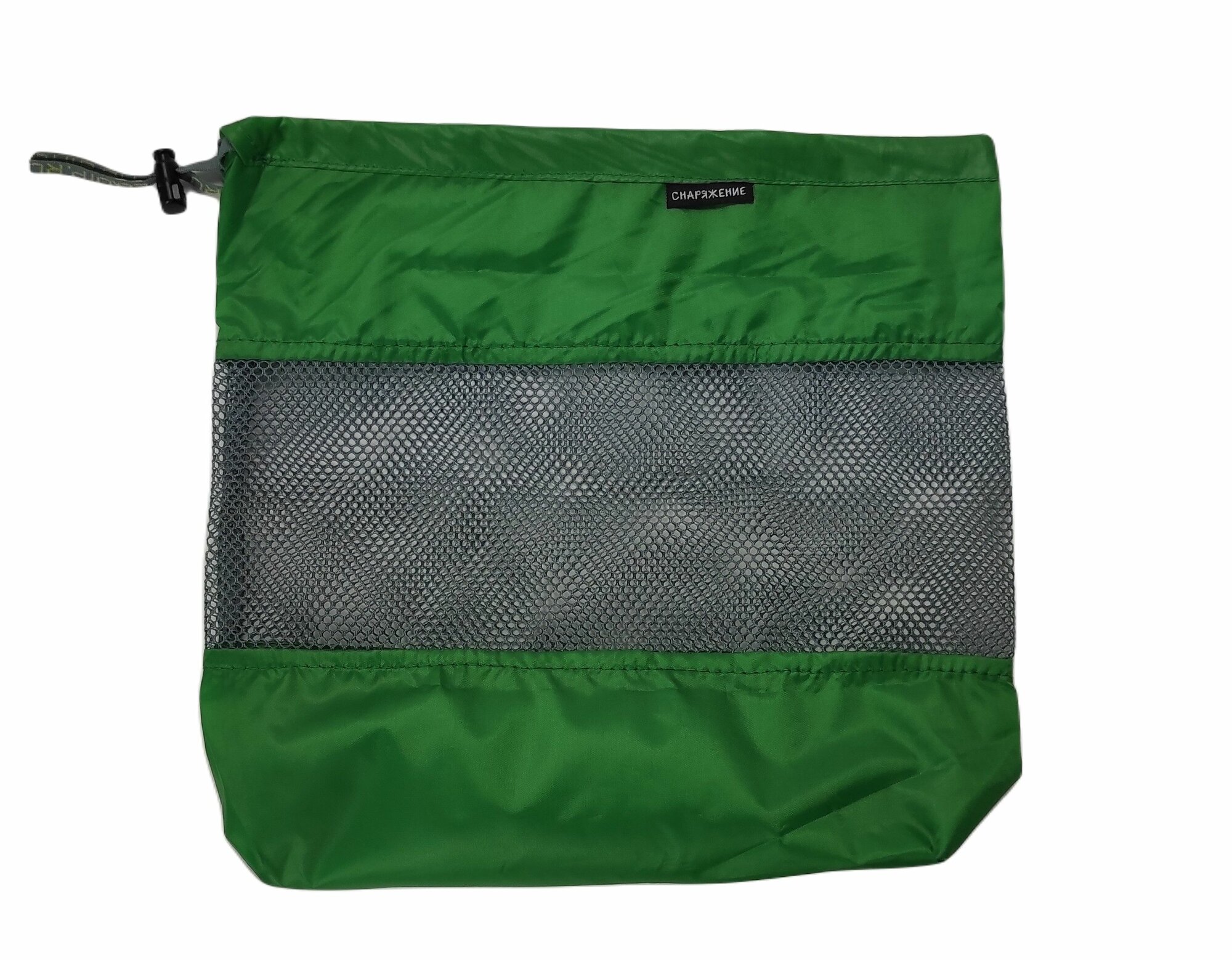 Мешок для посуды с сеткой (жорик) зеленый — фото 1