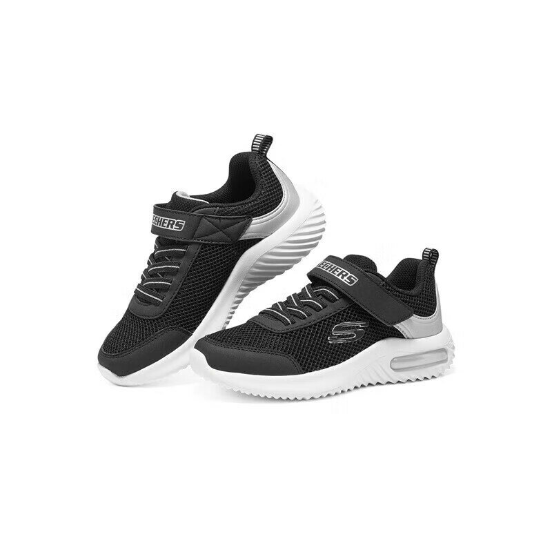 Кроссовки SKECHERS, размер 28.5 EU, серебряный, черный
