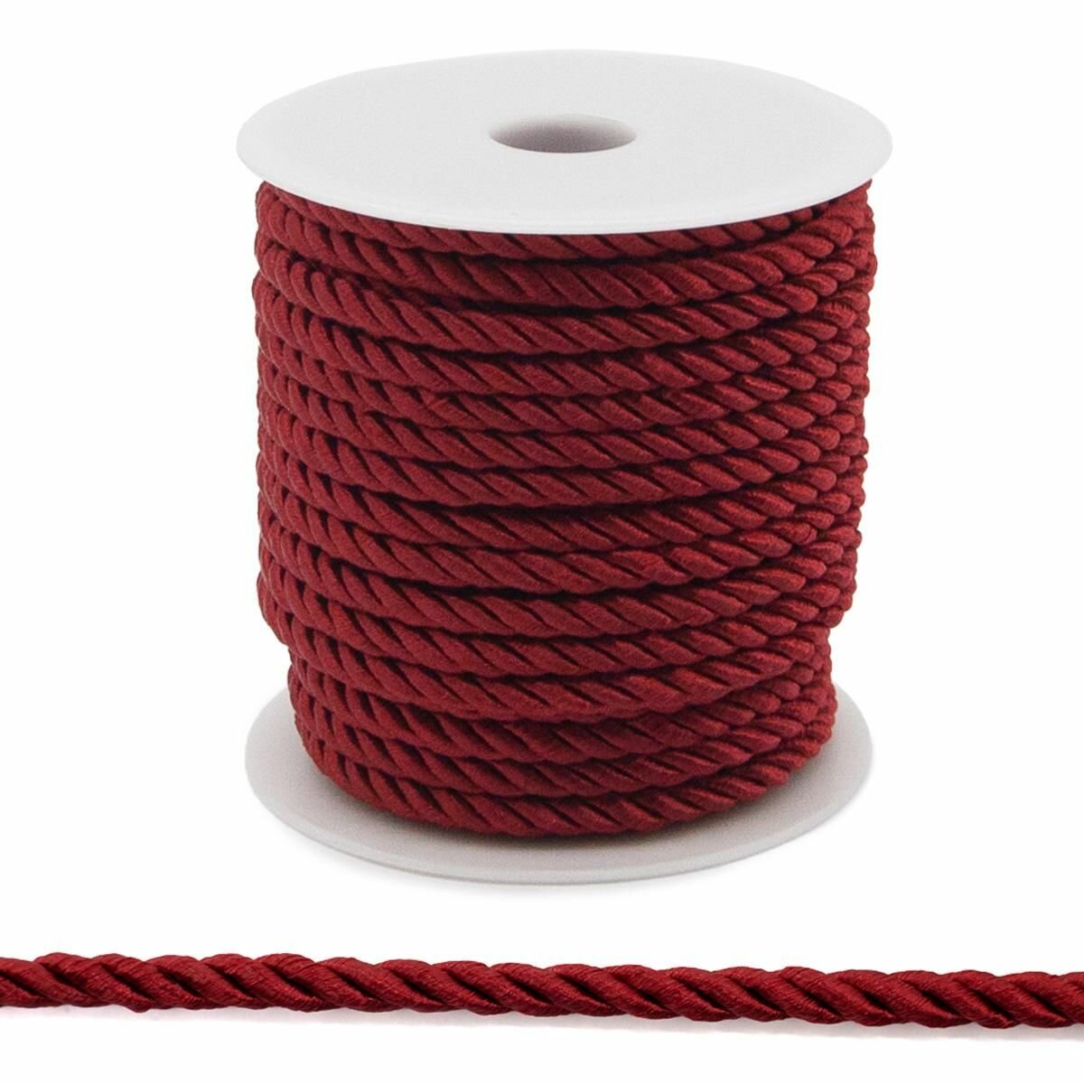 Шнур айрис Витой 5 мм 1829 м цвет 53 темно-красный 1AS-168