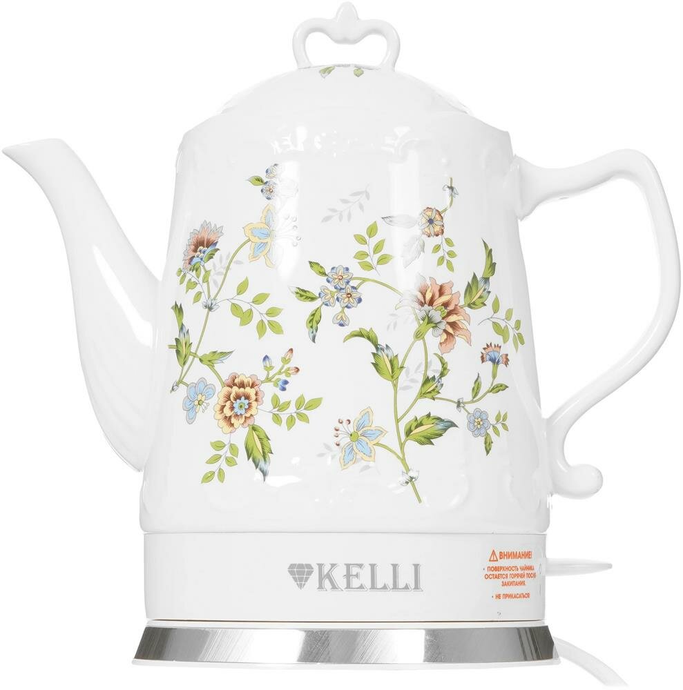 Электрический чайник KELLI KL-1401 объем 1.7 л, мощность 2400 Вт, белый