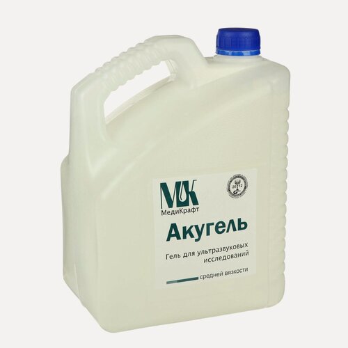 Изображение товара Гель для УЗИ МедиКрафт "Акугель", средняя вязкость, канистра 5 кг