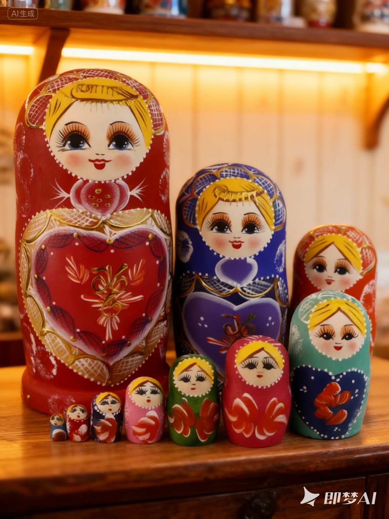 Матрешка Деревянная 10 Штук