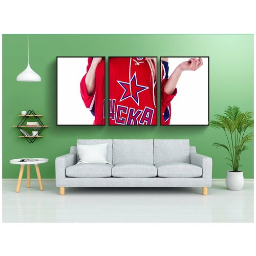 фото Набор модулных постеров для интерьера "молодой, женщина, девушка" 60x90 см. в тубусе, без рамки lotsprints