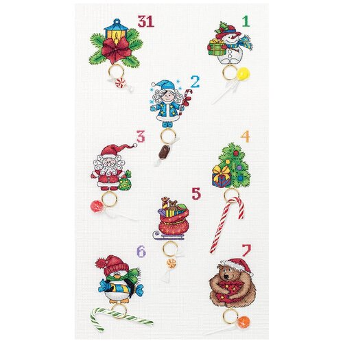 Набор для вышивания PANNA PR-7102 Новогодний календарь 30 х 50 см