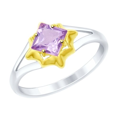 фото Серебряное кольцо sokolov 92011514 с аметистом diamant-online