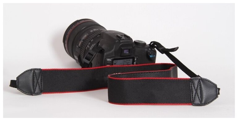 Сменный наплечный ремешок MyPads TM-66 для фотоаппарата Canon EOS 1D X Mark II/EOS 200D/EOS 1D X/1D C черного цвета