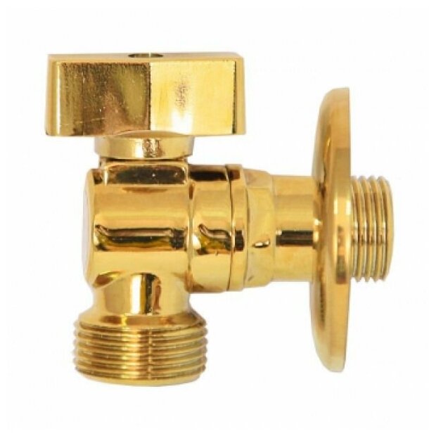 фото Кран шаровой угловой Kaiser 261-Gold 1/2"х3/4"