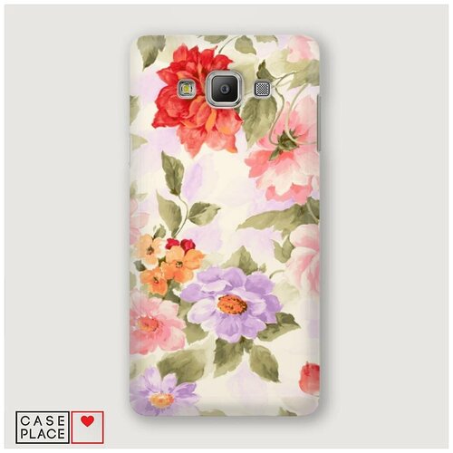 фото Чехол пластиковый samsung galaxy a5 цветочный узор 1 case place