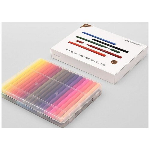 фото Набор для рисования и письма xiaomi kaco double tips pen 36 colors 204117