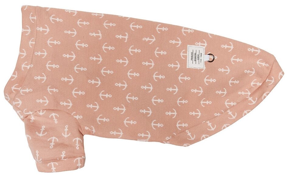 Yami-Yami одежда Толстовка для собак с принтом якорь розовая L (спинка 35 см) нд28ос 51677-4 0,1 кг 51680 - фотография № 3