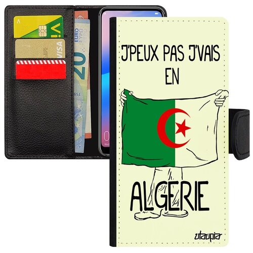 фото Красивый чехол-книжка на телефон // galaxy a10 // "еду в алжир" принт патриот, utaupia, белый