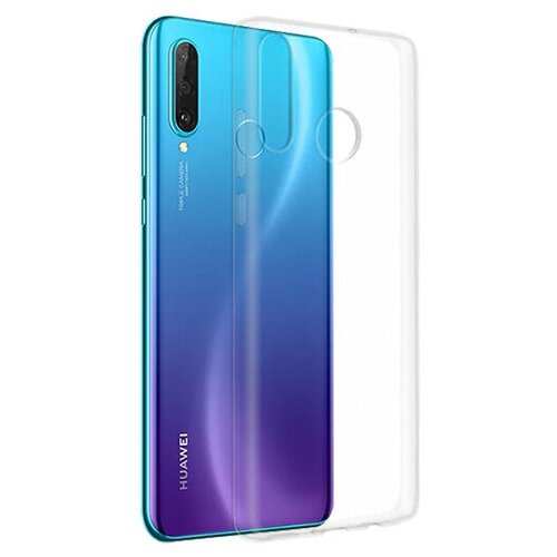 Силиконовый чехол для Huawei P30 Lite прозрачный 1.0 мм tpu