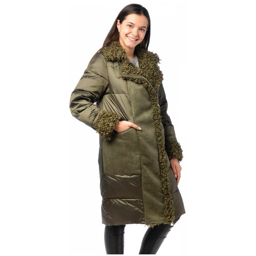 Зимняя куртка женская EVACANA 21101 размер 44, зеленый