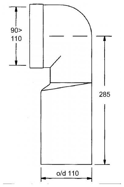 Труба фановая MCALPINE MRWC12