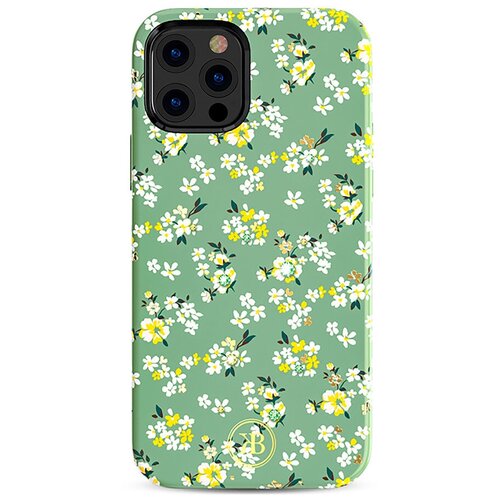 Чехол PQY Blossom для iPhone 12 Pro Max Зелёный