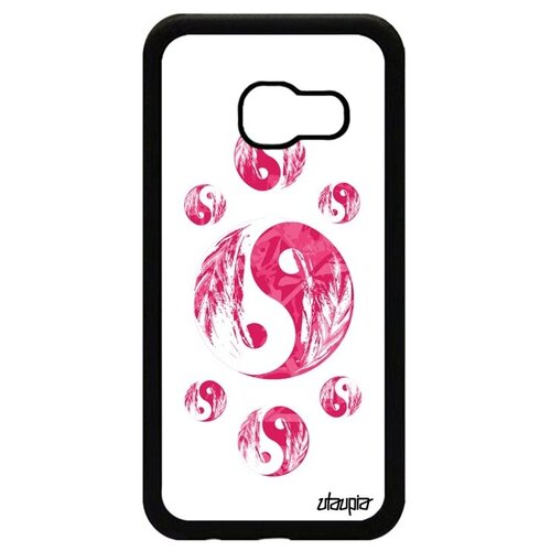 фото Защитный чехол на смартфон // samsung galaxy a3 2017 // "инь и ян" стиль добро и зло, utaupia, белый