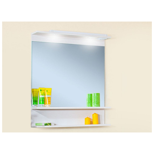 фото Зеркало для ванной чили 80 светлая лиственница бриклаер