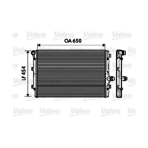 734333 VALEO Радиатор охл. Golf V 2 0