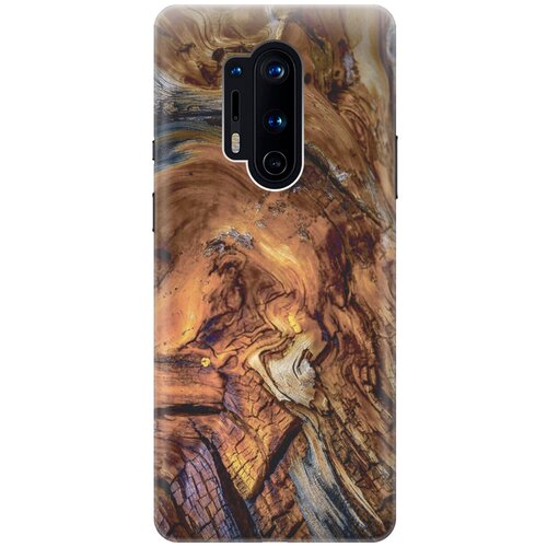 фото Силиконовый чехол на oneplus 8 pro / ванплюс 8 про с принтом "деревянный узор gosso
