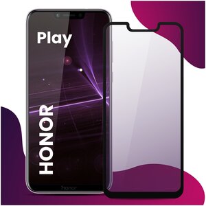 Фото Противоударное защитное стекло для смартфона Honor Play / Хонор Плей