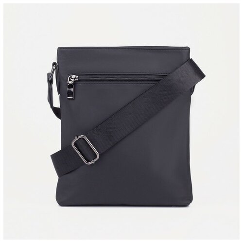 фото Сумка на молнии, 2 наружных кармана, водонепроницаемая, цвет чёрный noname