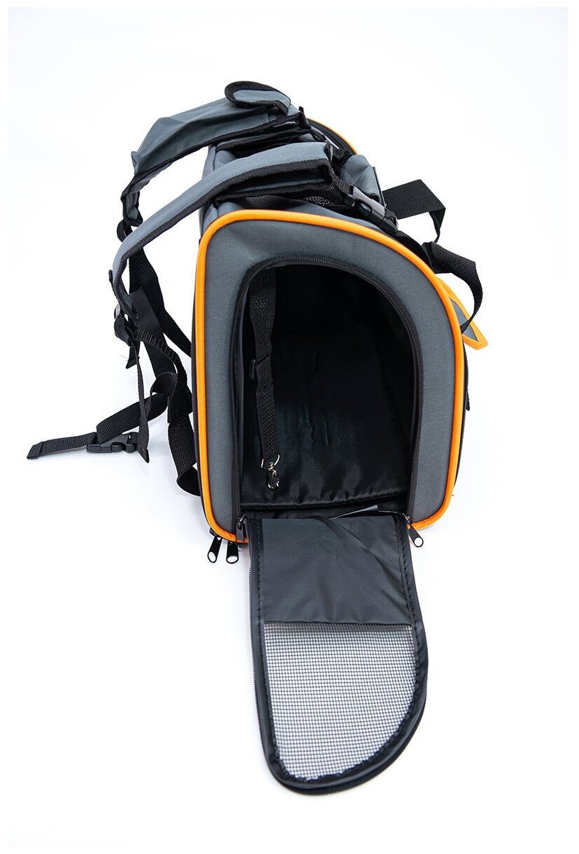 Nobby переноска-рюкзак серая, 41 см х 21 см х 30 см - фотография № 3