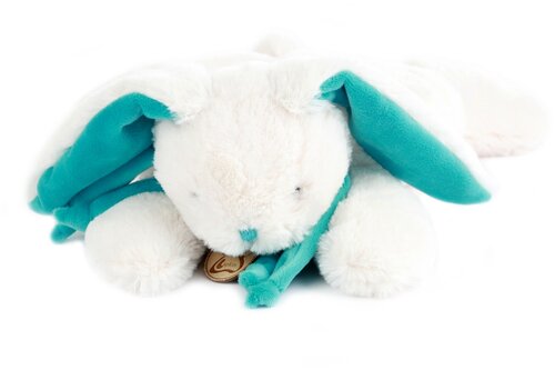 Мягкая игрушка Кролик 60 см белый/бирюзовый