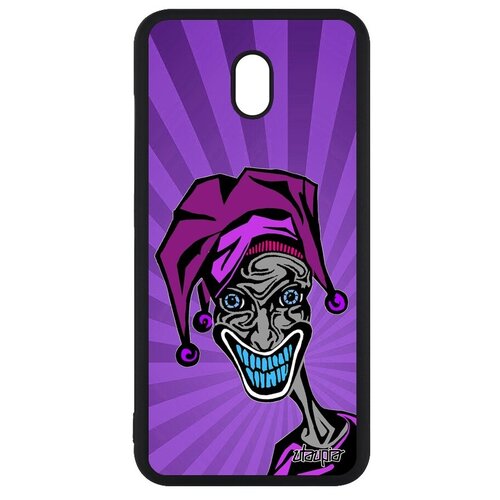 фото Противоударный чехол на мобильный // xiaomi redmi 8a // "джокер" суперзлодей шут, utaupia, фиолетовый