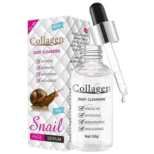 Pei Mei, Сыворотка для лица отбеливающая с Коллагеном и экстрактом Улитки, 30 гр