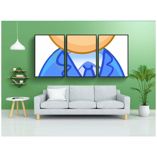 фото Набор модулных постеров для интерьера "человек, пользователь, аватар" 60x90 см. в тубусе, без рамки lotsprints