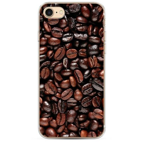 фото Силиконовый чехол "кофейные зерна" на apple iphone 8 / айфон 8 case place