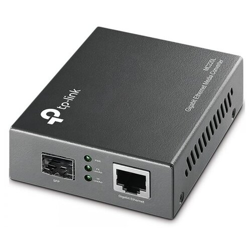 Адаптер TP-LINK MC220L медиаконвертер tp link mc200cm гигабитный ethernet медиаконвертер