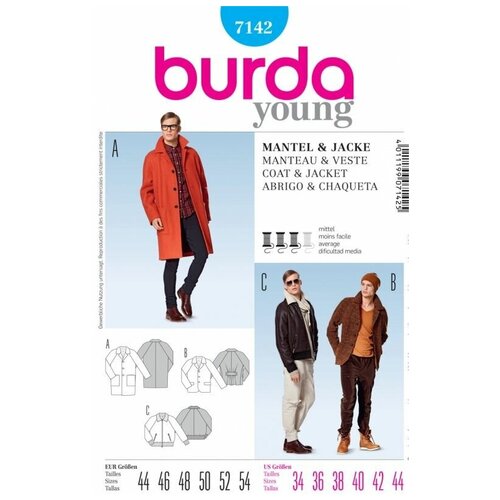 фото Выкройка burda 7142- куртка, жакет, пальто