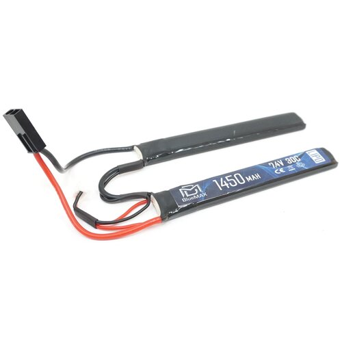 АКБ BlueMAX 1450mAh Lipo 7.4V 30C nunchuck 7.5x17x115mm x2