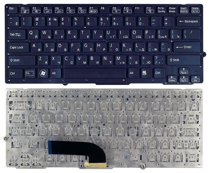 Клавиатура для ноутбука Sony Vaio VPC-SB2A7E черная без рамки 1490₽