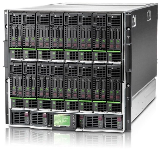 HP BladeSystem C7000 G2 + 8x BL460 Gen8 (2xXeon E5-2690v2/256Gb DDR3/ 2x400GB SSD) + 2xVC FlexFabric
