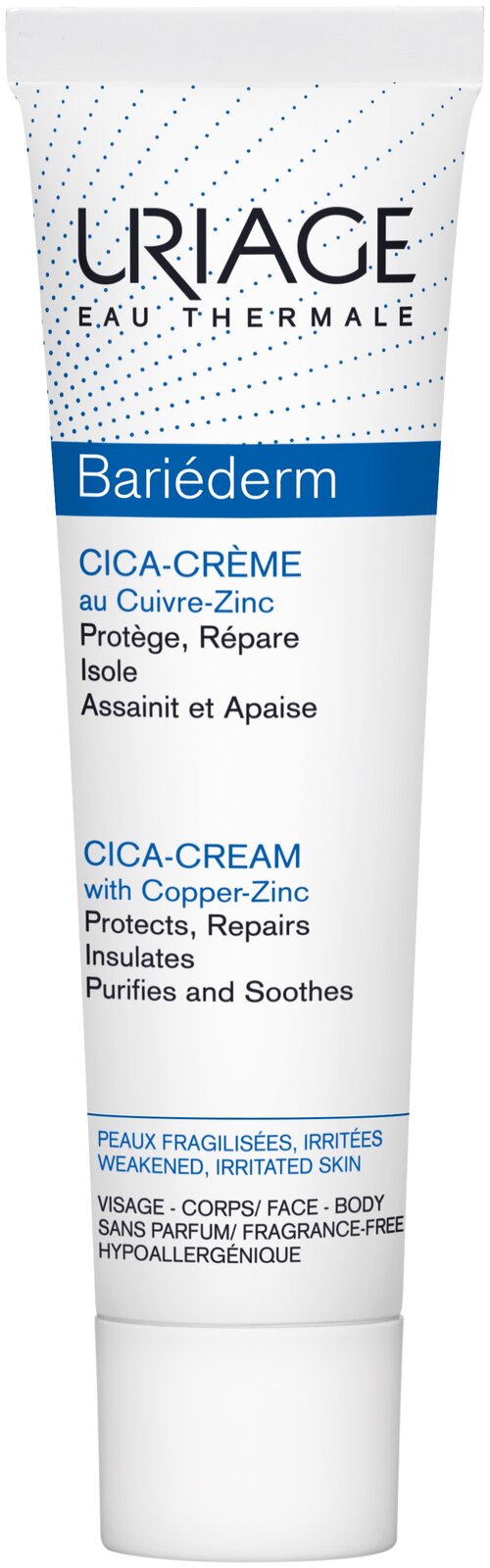 Uriage Bariederm Repairing Cica-Cream Крем восстанавливающий для лица и тела, 40 мл