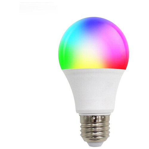 фото Умная лампа с алисой, светодиодная e27, цветная rgbw, 10w redweeks