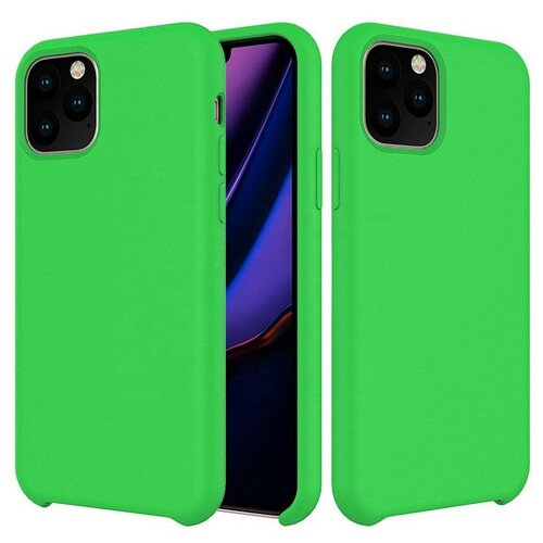 Силиконовая накладка без логотипа (Silicone Case) для Apple iPhone 11 Pro салатовый