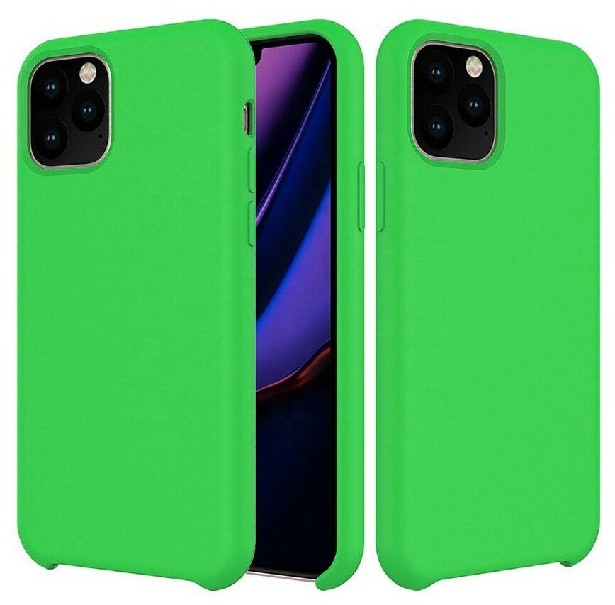 Силиконовая накладка без логотипа (Silicone Case) для Apple iPhone 11 Pro салатовый