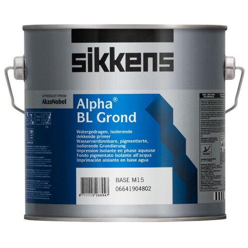 Sikkens Грунтовочная краска Sikkens Alpha BL Grond для внутренних работ на водной основе 2,5 л. База N00