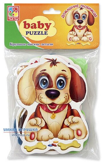 Мягкие пазлы baby puzzle «Домашние любимцы», Vladi Toys (Влади Тойз)