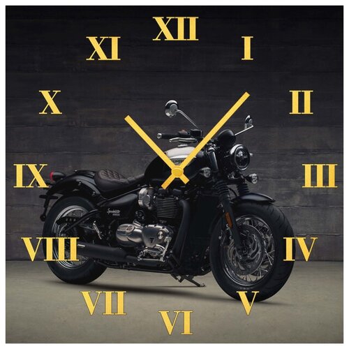 фото Svs настенные часы svs 4001976 красивый байк