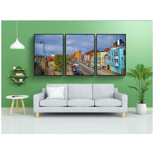 фото Набор модулных постеров для интерьера "портсмут, старый город, англия" 60x90 см. в тубусе, без рамки lotsprints