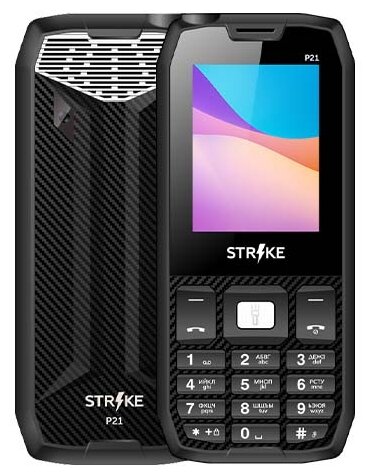 Телефон Strike P21, черный/белый