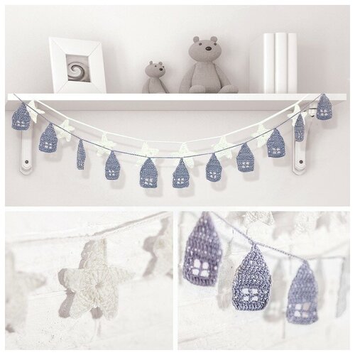 фото Арт узор интерьерные гирлянды, набор для вязания, 11 x 16 x 4 см