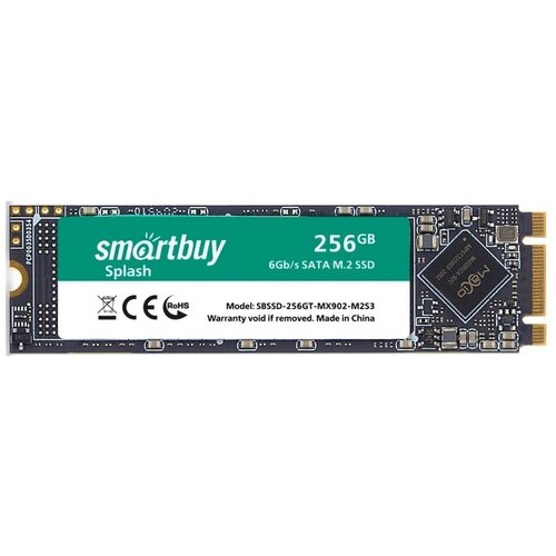 Накопитель SSD M.2 256Gb Smart Buy Splash M2 SBSSD-256GT-MX902-M2S3